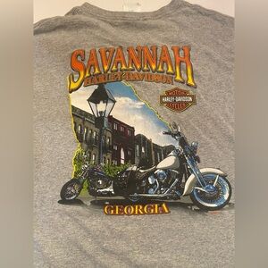 Harley Davidson Men's Savannah GA Tee T-shirt Size 3XL -‎ Has some cracking